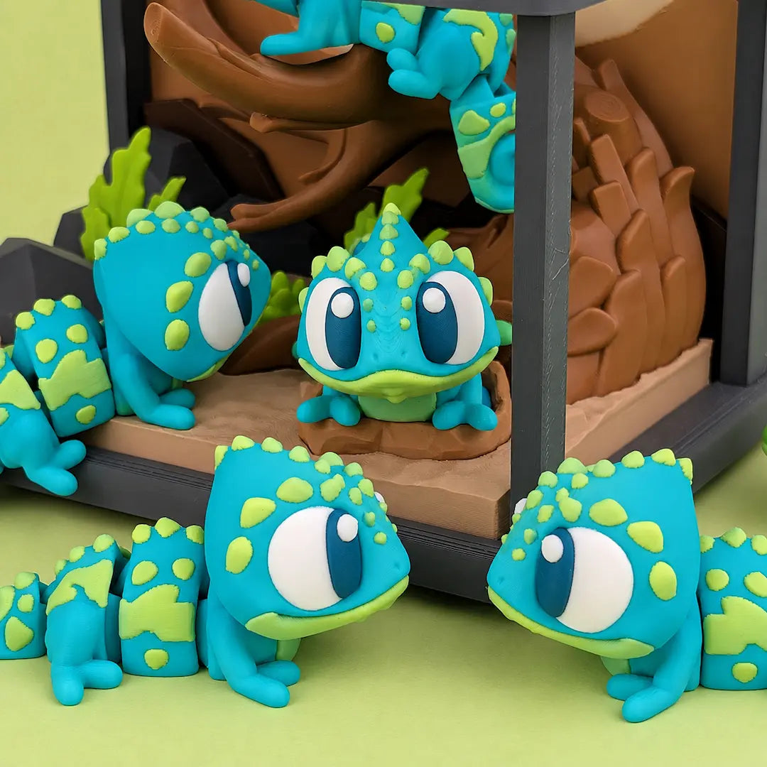El Terrario de los Camaleones playset juego simbólico | Wompy Pals